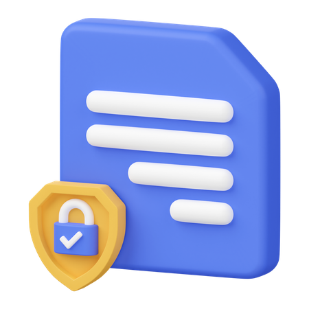 File Security  3D Icon