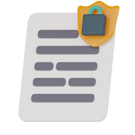 File Security  3D Icon