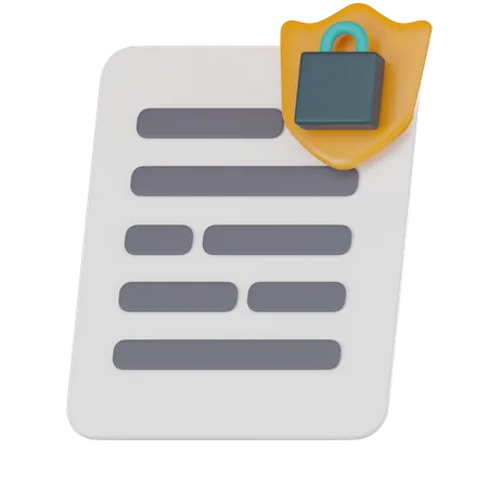 File Security  3D Icon