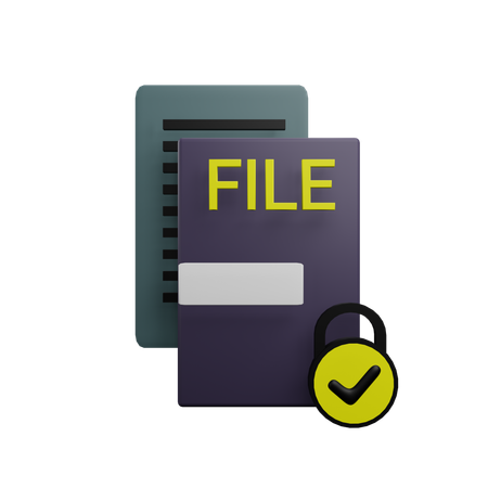 File Security  3D Icon