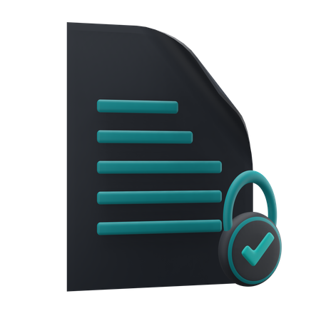 File Security  3D Icon