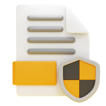 FILE SECURITY  3D Icon