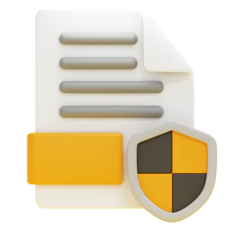 FILE SECURITY  3D Icon