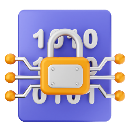 File Security Protection  3D Icon