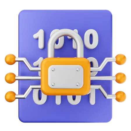 File Security Protection  3D Icon