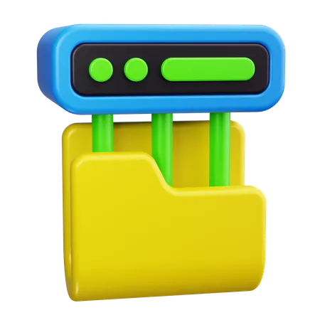 File Server  3D Icon