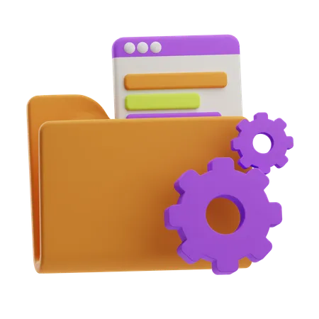 File Setting  3D Icon