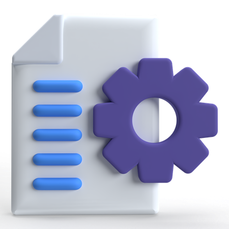 File Setting  3D Icon