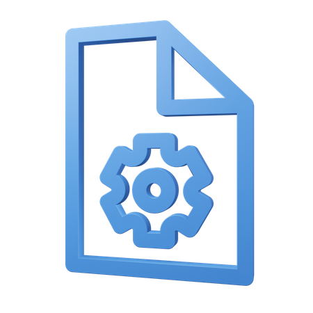 File Settings  3D Icon