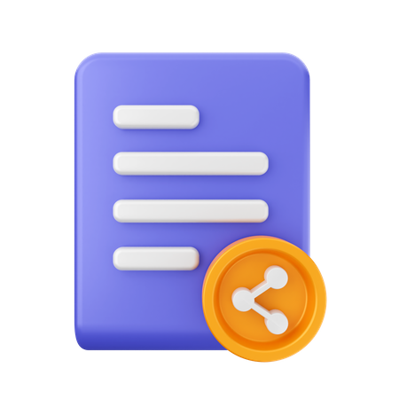 File Share  3D Icon