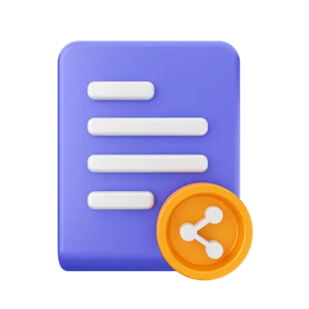 File Share  3D Icon