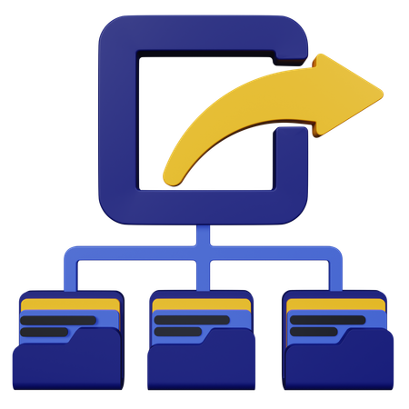 File Share  3D Icon