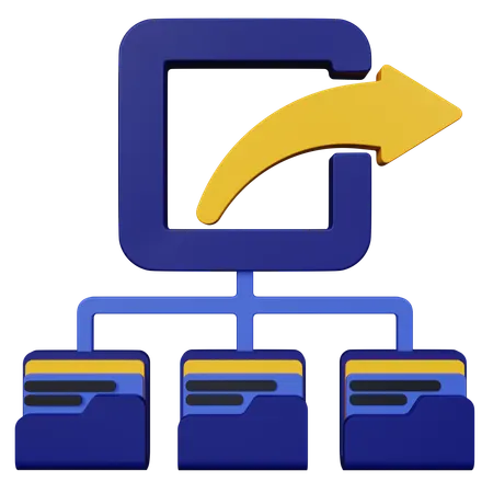 File Share  3D Icon