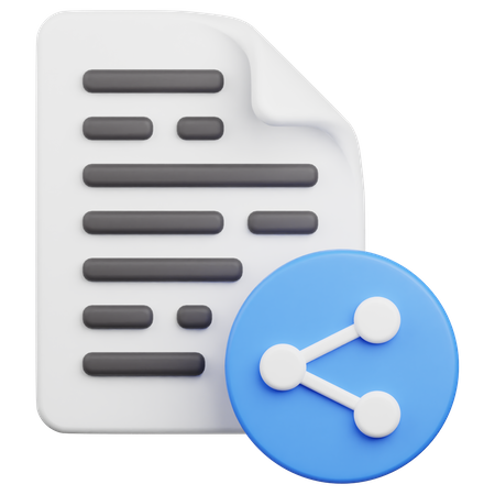 File Share  3D Icon