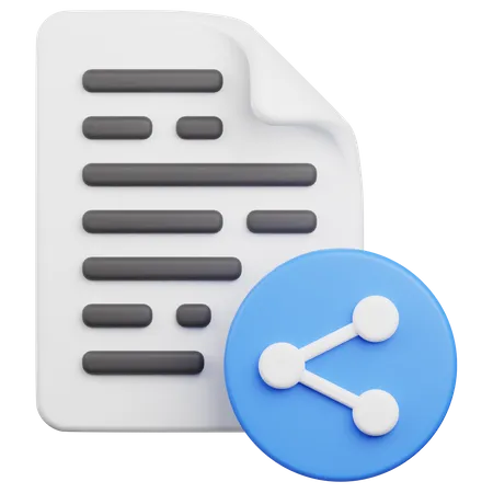 File Share  3D Icon