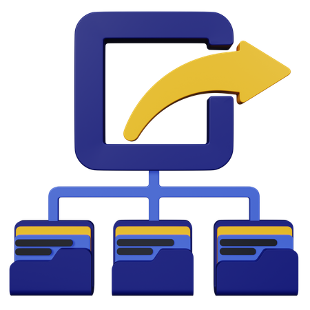 File Share  3D Icon