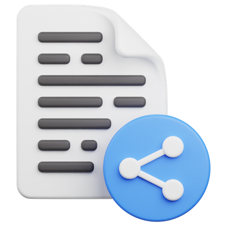 File Share  3D Icon