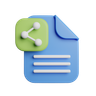 file share 3d logo