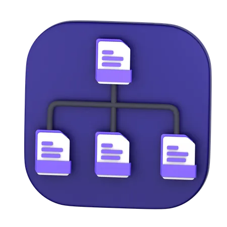 File sharing  3D Icon