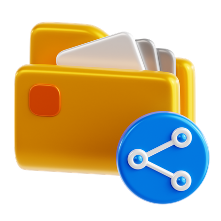 File Sharing  3D Icon