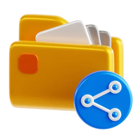 File Sharing  3D Icon