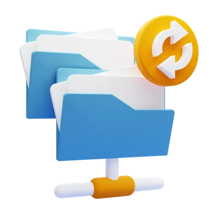 File Sharing  3D Icon