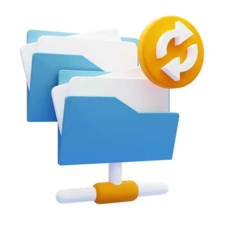 File Sharing  3D Icon