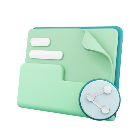 File Sharing  3D Icon