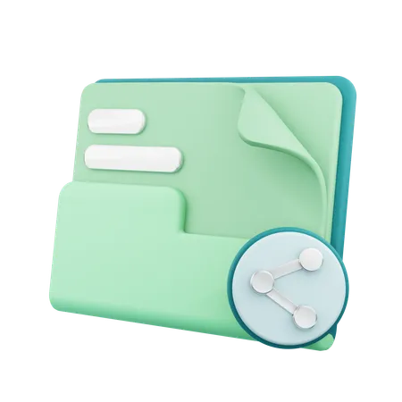 File Sharing  3D Icon