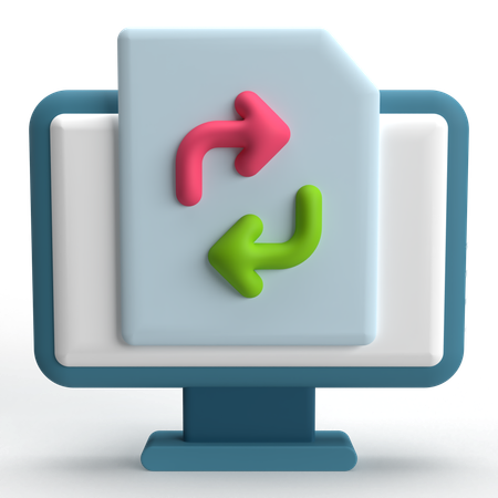 File Sharing  3D Icon