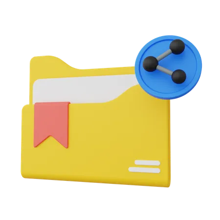 File Sharing  3D Icon