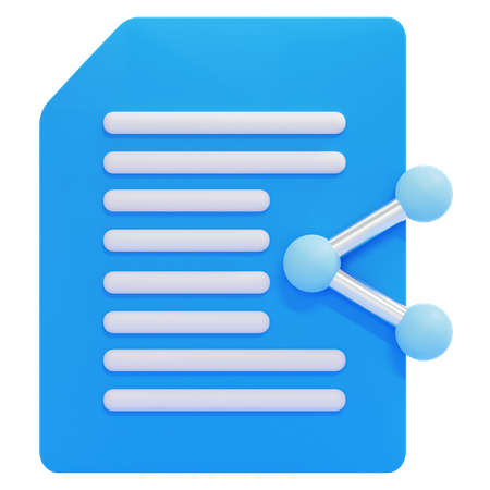 File Sharing  3D Icon