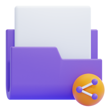 File Sharing  3D Icon