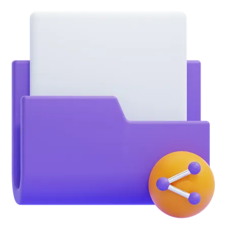 File Sharing  3D Icon