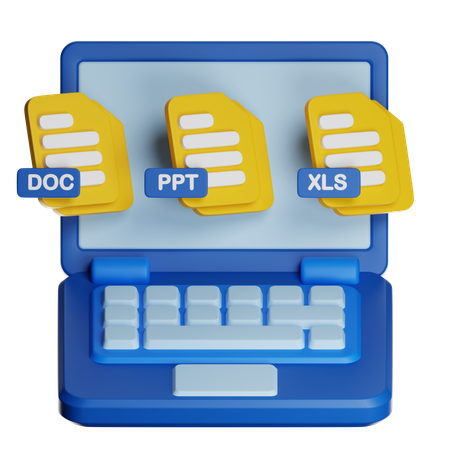 File Sharing  3D Icon