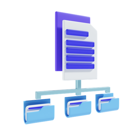 File sharing  3D Icon