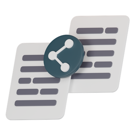 File Sharing  3D Icon