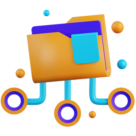 File Sharing  3D Icon