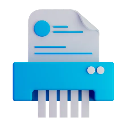 File shredder  3D Icon