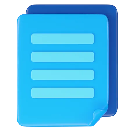 File Stack  3D Icon