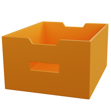 File Storage Empty 3D Icon