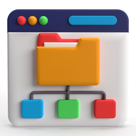 File Structure  3D Icon