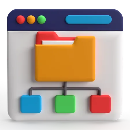 File Structure  3D Icon