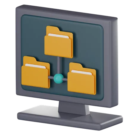 File Structure  3D Icon