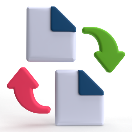 File Sync  3D Icon