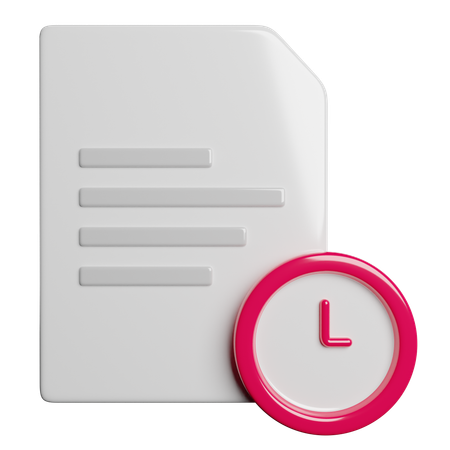 File Time  3D Icon