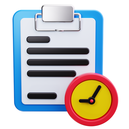 File Time  3D Icon