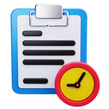 File Time  3D Icon