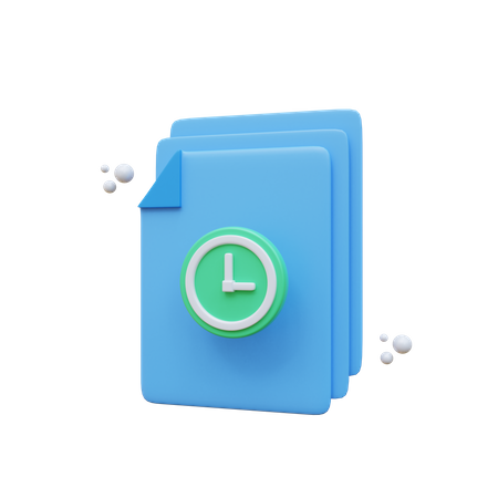 File Time  3D Icon