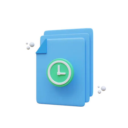 File Time  3D Icon